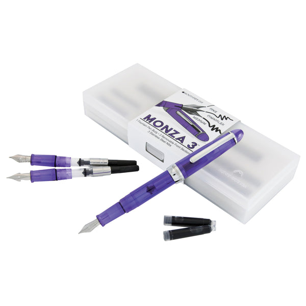 Monteverde Monza 3 Fountain Pen Gift Set - Purple