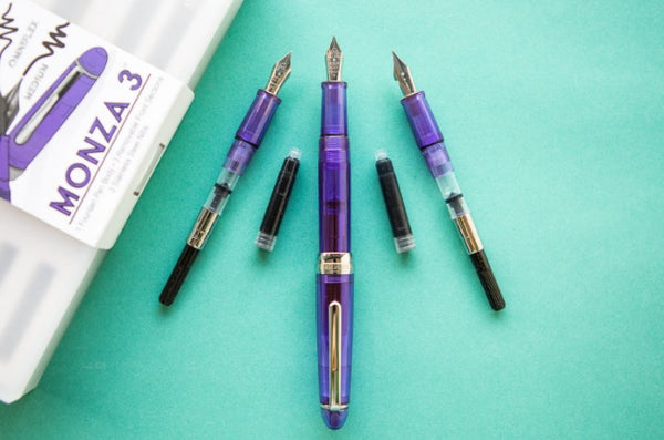 Monteverde Monza 3 Fountain Pen Gift Set - Purple