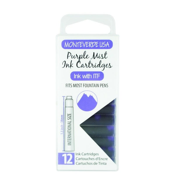 Monteverde USA Core International Short Ink Cartridges - Pack of 6