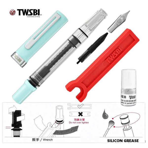 TWSBI ECO-T Fountain Pen - Mint Blue (Special Edition)