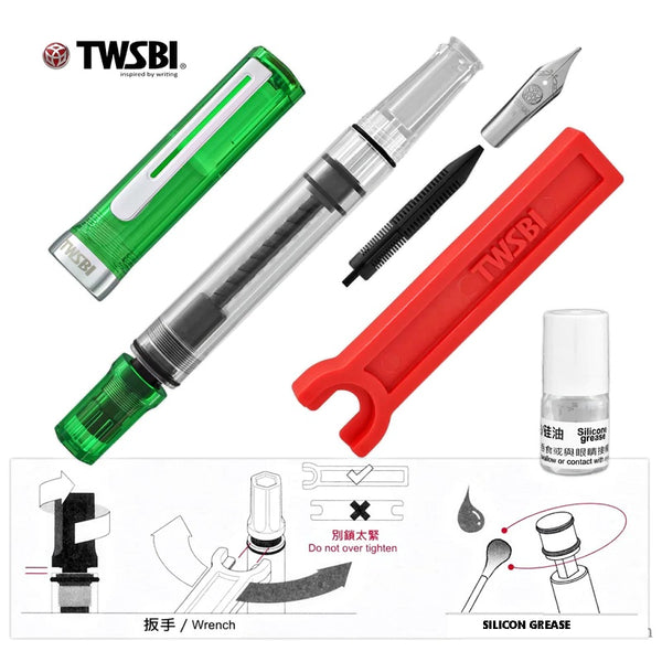 TWSBI ECO Fountain Pen Transparent Green