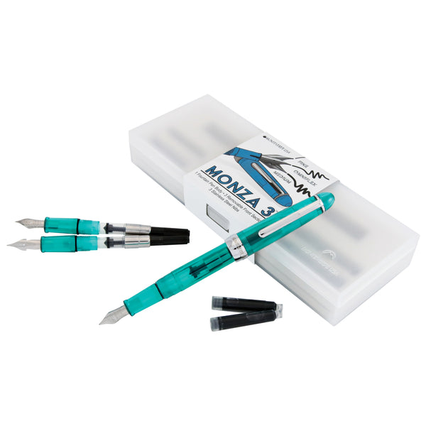 Monteverde Monza 3 Fountain Pen Gift Set - Teal