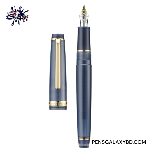 Jinhao 82 Fountain Pen - Cribbean Sea Blue - Uncap Picture 