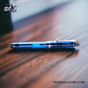 Pilot Custom 74 Fountain Pen - Blue - On a wooden desk image