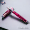 Pilot Custom 74 Fountain Pen - Merlot - On a grey desk image