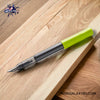 Pilot Kakuno Fountain Pen - Light Green - On a wooden desk image