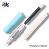 Pilot Kakuno Fountain Pen - Turquoise/White - With ink cartridge image