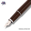 Pilot Prera Fountain Pen - Brown - Grip section close-up image