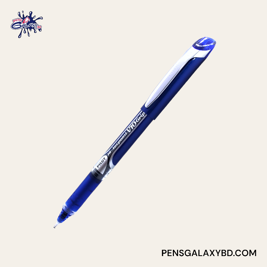 Rollerpen Pilot Hi-Tecpoint V10 Grip Brede punt 1.0mm Blauw