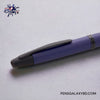 Pilot Vanishing Point Fountain Pen - Matte Blue - Clip close-up image