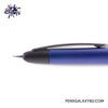 Pilot Vanishing Point Fountain Pen - Matte Blue - Side View Image