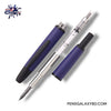 Pilot Vanishing Point Fountain Pen - Matte Blue - With Ink Converter Image