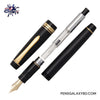 Pilot Justus 95 Fountain Pen - Black/Gold - With Con-70 converter image